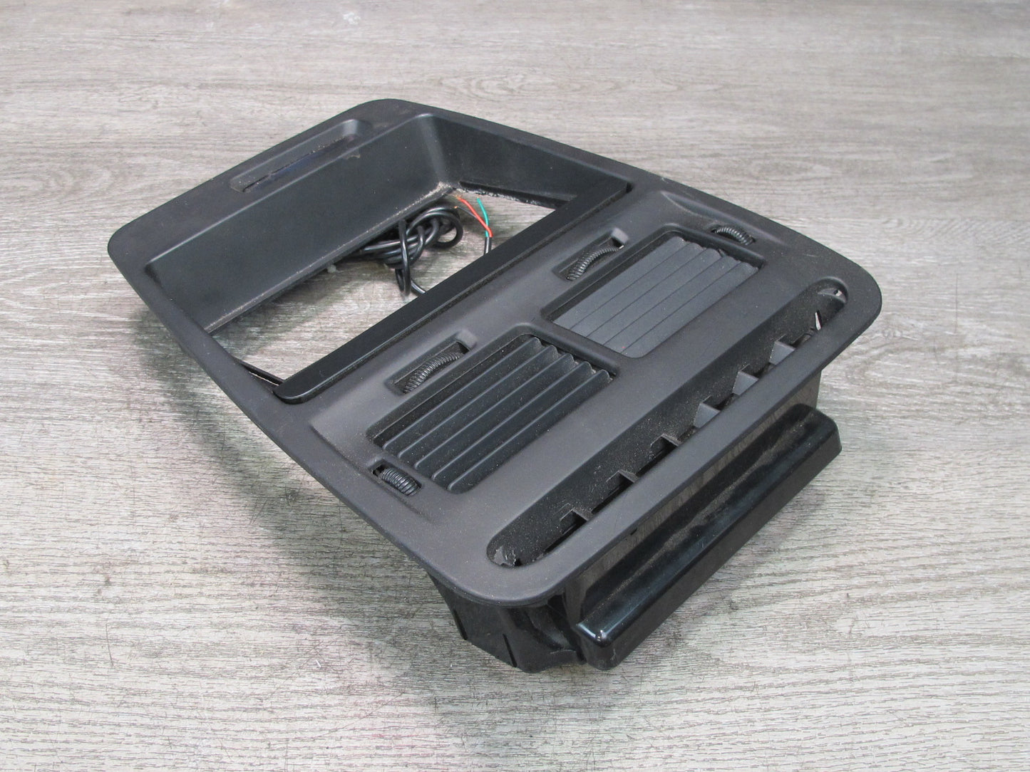 90-91 Nissan Z32 300ZX Dash Center Radio Climate Trim Panel Air Vent w Clock OEM