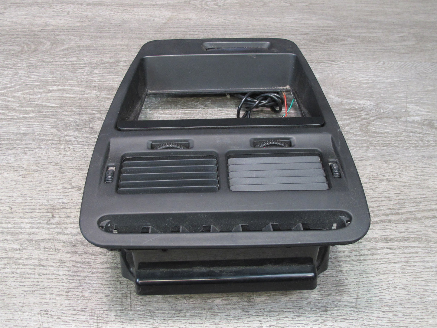 90-91 Nissan Z32 300ZX Dash Center Radio Climate Trim Panel Air Vent w Clock OEM