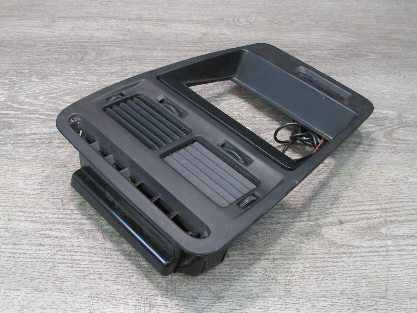 90-91 Nissan Z32 300ZX Dash Center Radio Climate Trim Panel Air Vent w Clock OEM