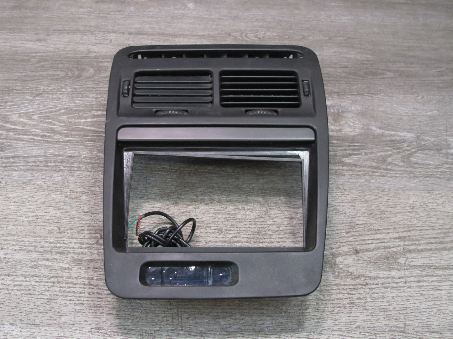 90-91 Nissan Z32 300ZX Dash Center Radio Climate Trim Panel Air Vent w Clock OEM