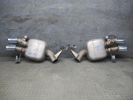 2012-2018 BMW F12 F13 M6 S63T Rear Left & Right Exhaust Muffler W/ Tips Set