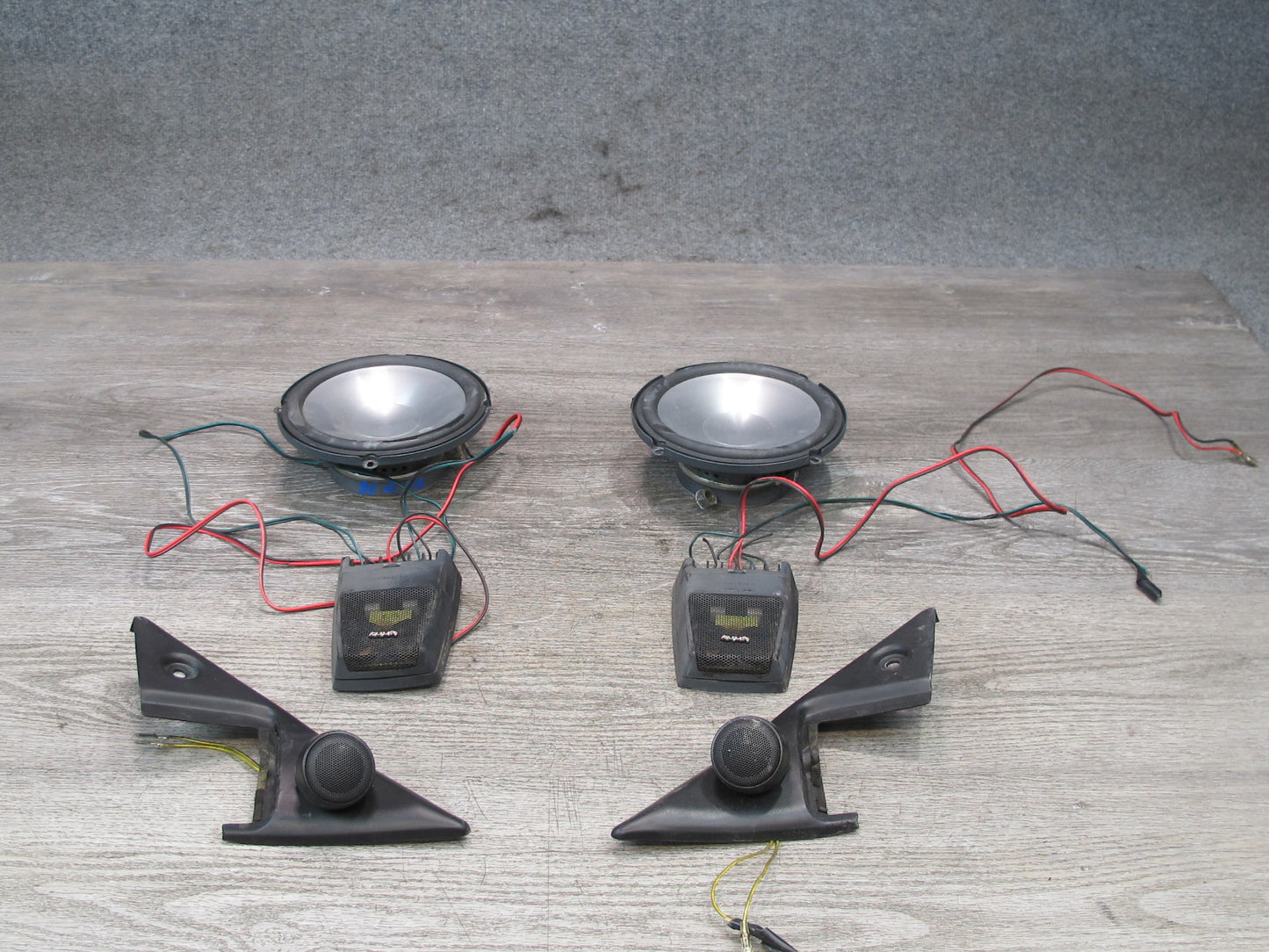 90-96 Nissan Z32 300ZX Coupe Front Door Mirror Trim Infinitiy 6030cs Speaker Set