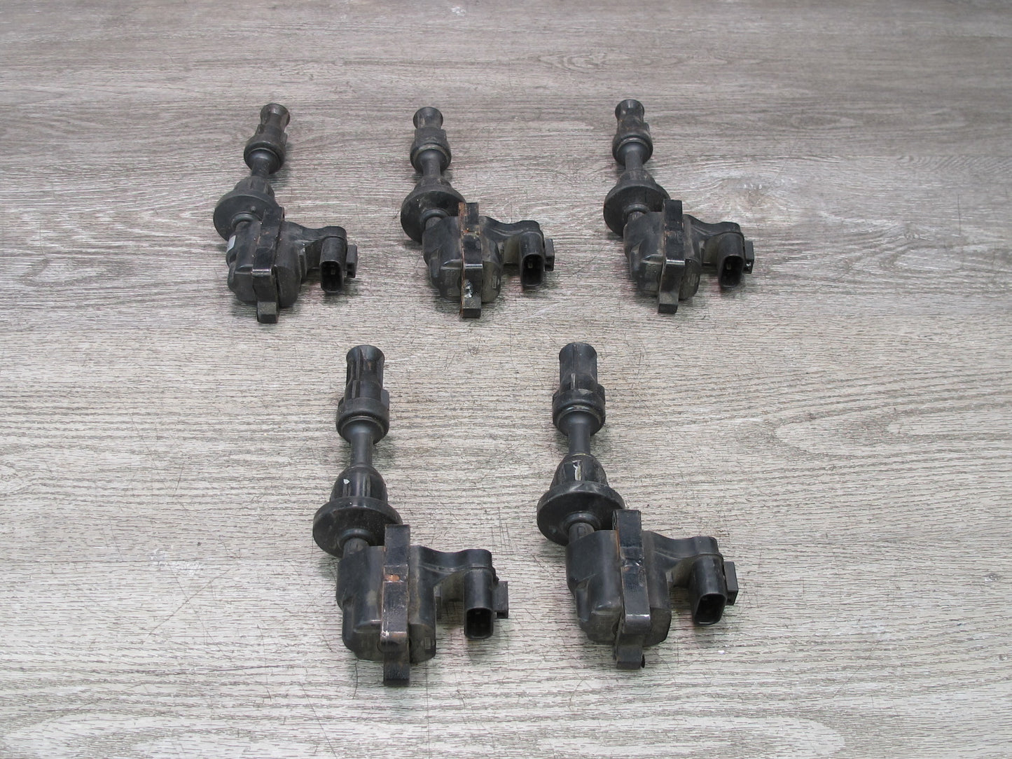 90-96 Nissan Z32 300ZX Turbo Set of 5 Ignition Coil Spark Plug OEM