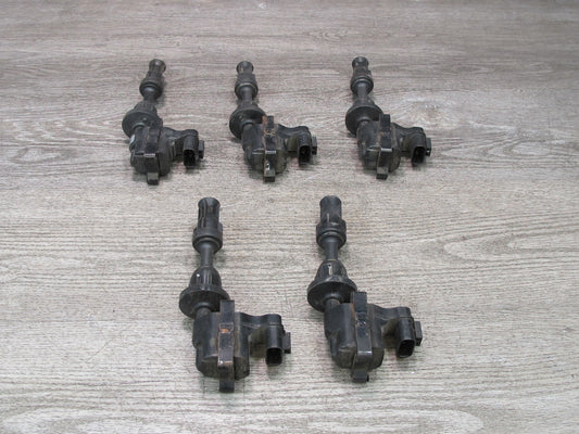 90-96 Nissan Z32 300ZX Turbo Set of 5 Ignition Coil Spark Plug OEM