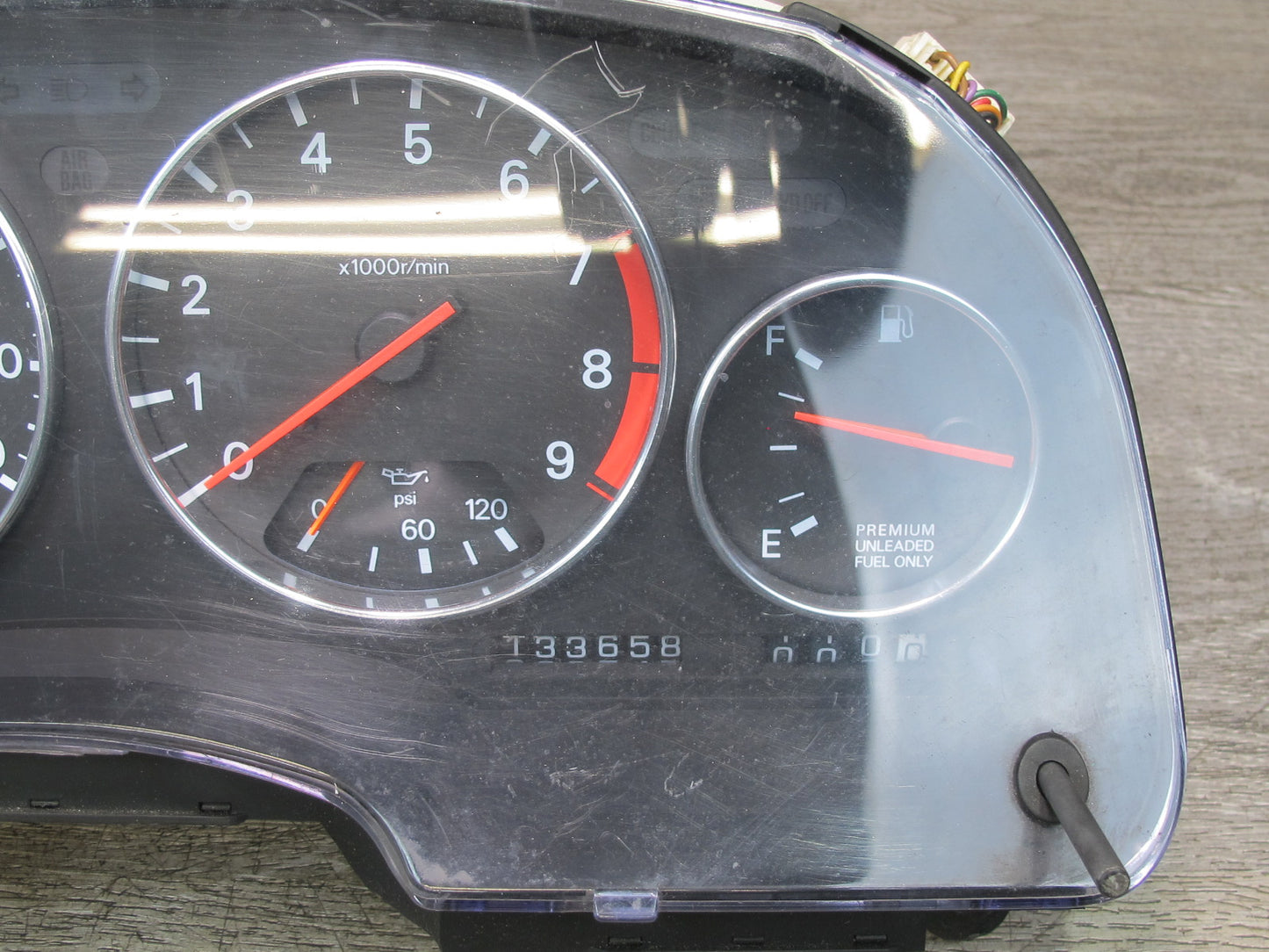 1991 Nissan Z32 300ZX Turbo A/T Instrument Cluster Gauge Speedometer OEM