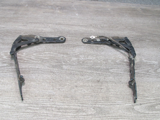 01-06 BMW E46 330ci Set of 2 Front Left & Right Hood Hinge Green OEM