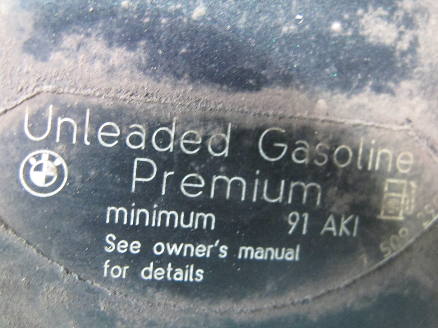 01-06 BMW E46 330ci Convertible Fuel Tank Filler Door Lid Cover Oxford Green OEM