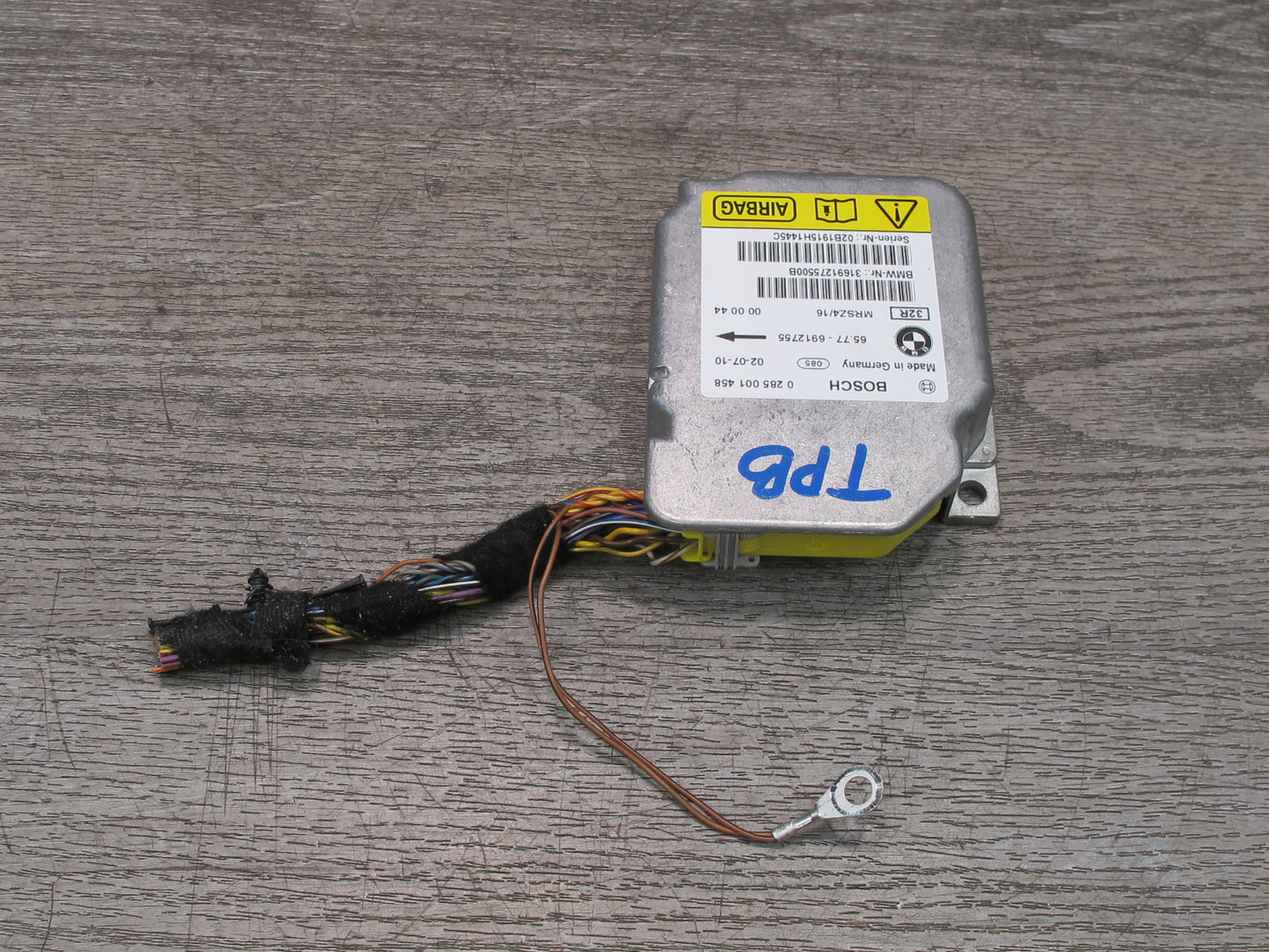 01-06 BMW E46 3-SERIES M3 SRS AIRBAG CONTROL MODULE UNIT 6912755 OEM
