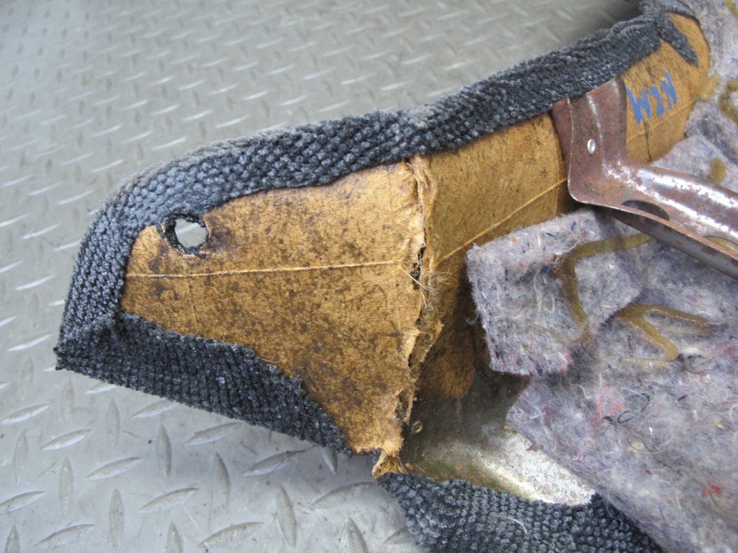 90-91 Nissan Z32 300ZX 2+0 Rear Center Console Trim Cover Gray OEM