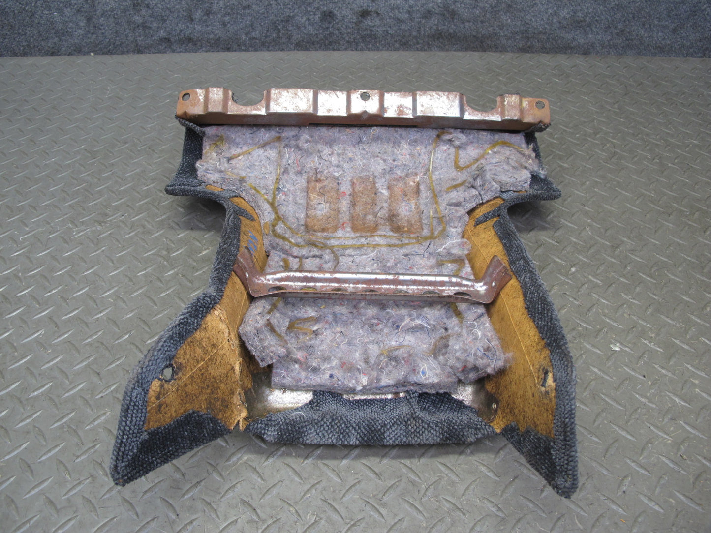 90-91 Nissan Z32 300ZX 2+0 Rear Center Console Trim Cover Gray OEM