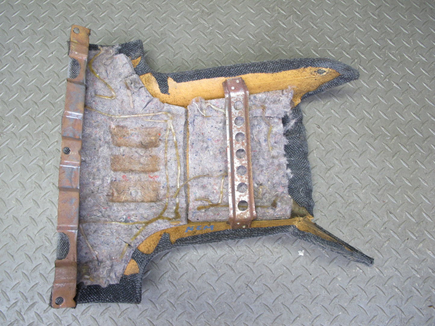 90-91 Nissan Z32 300ZX 2+0 Rear Center Console Trim Cover Gray OEM