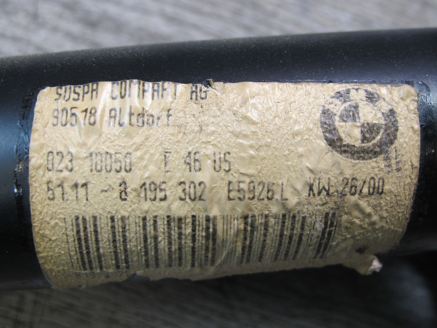 01-06 BMW E46 330ci Set of 2 Front Bumper Left & Right Shock Absorber OEM