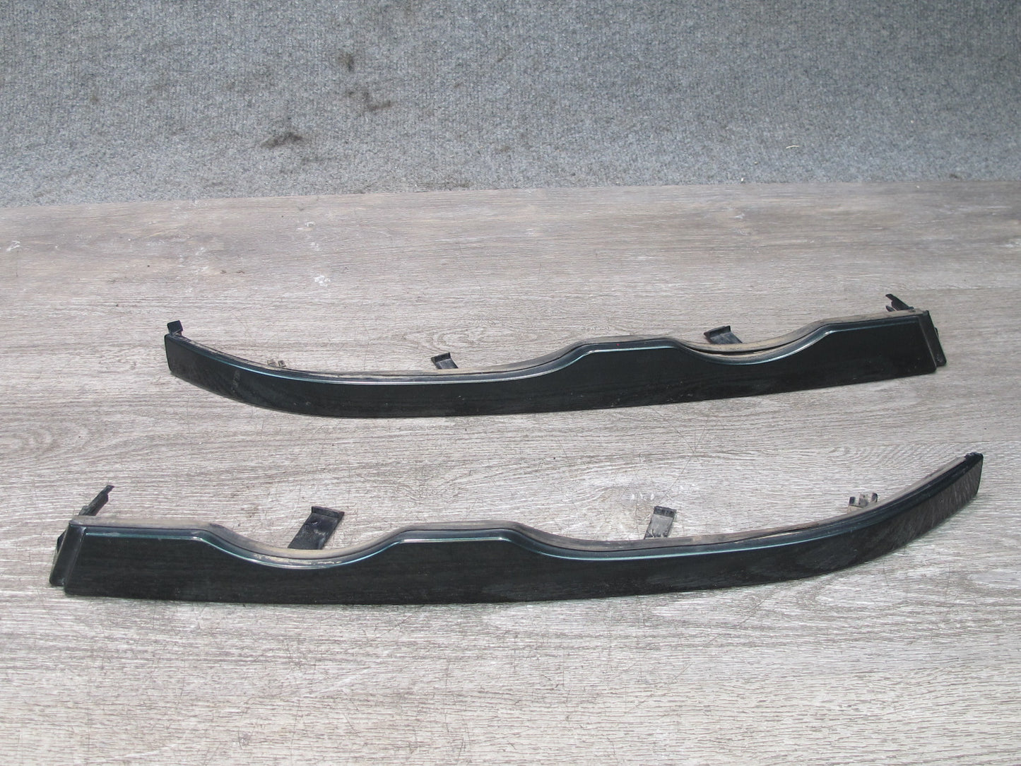 01-03 BMW E46 330ci M3 Coupe Conv Front Right Left Lower Headlight Trim Set OEM