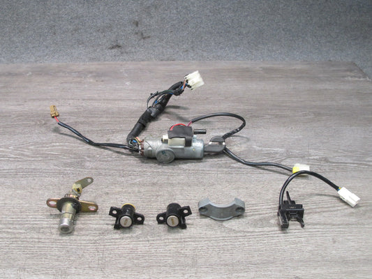 90-93 Nissan Z32 300ZX Coupe A/T Ignition Door Glove Trunk Lock KEY Set OEM