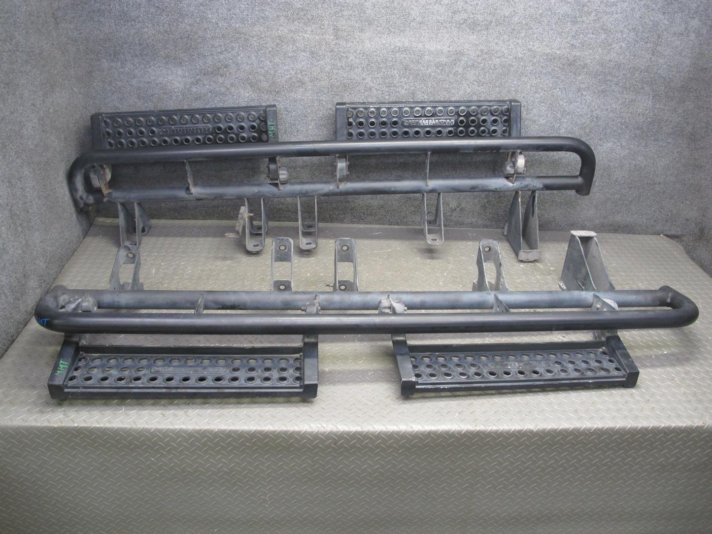 03-09 Hummer H2 Front Left & Right Side Running Board Rocker Guard Shield Set