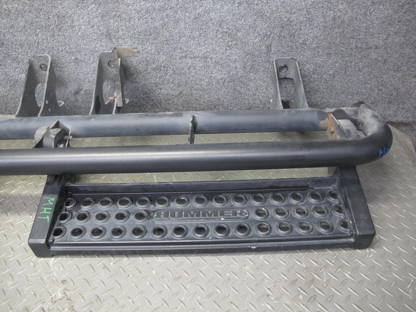 03-09 Hummer H2 Front Left & Right Side Running Board Rocker Guard Shield Set