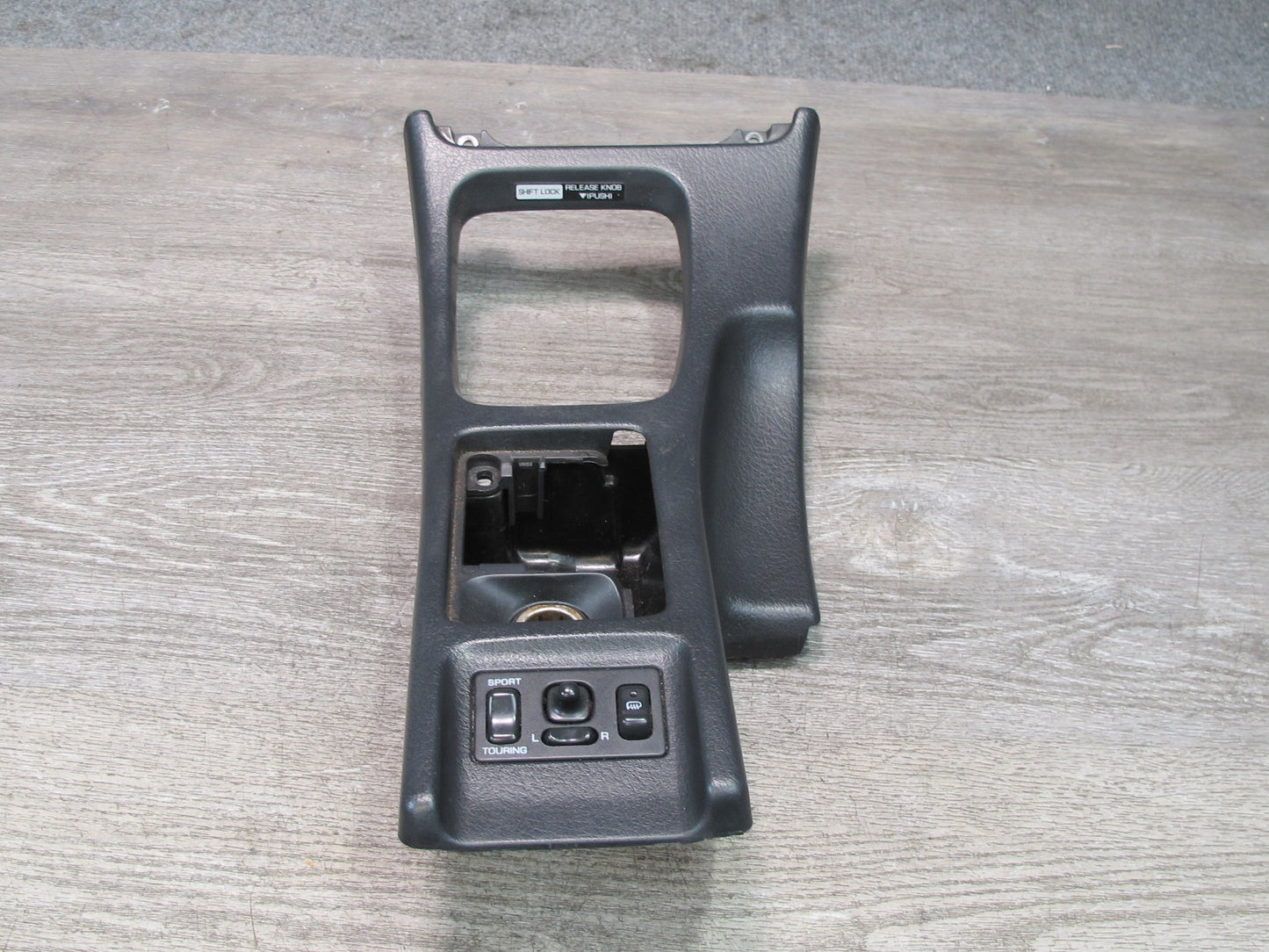 90-96 Nissan Z32 300ZX Turbo Center Console Shifter Storage Trim w Switches OEM