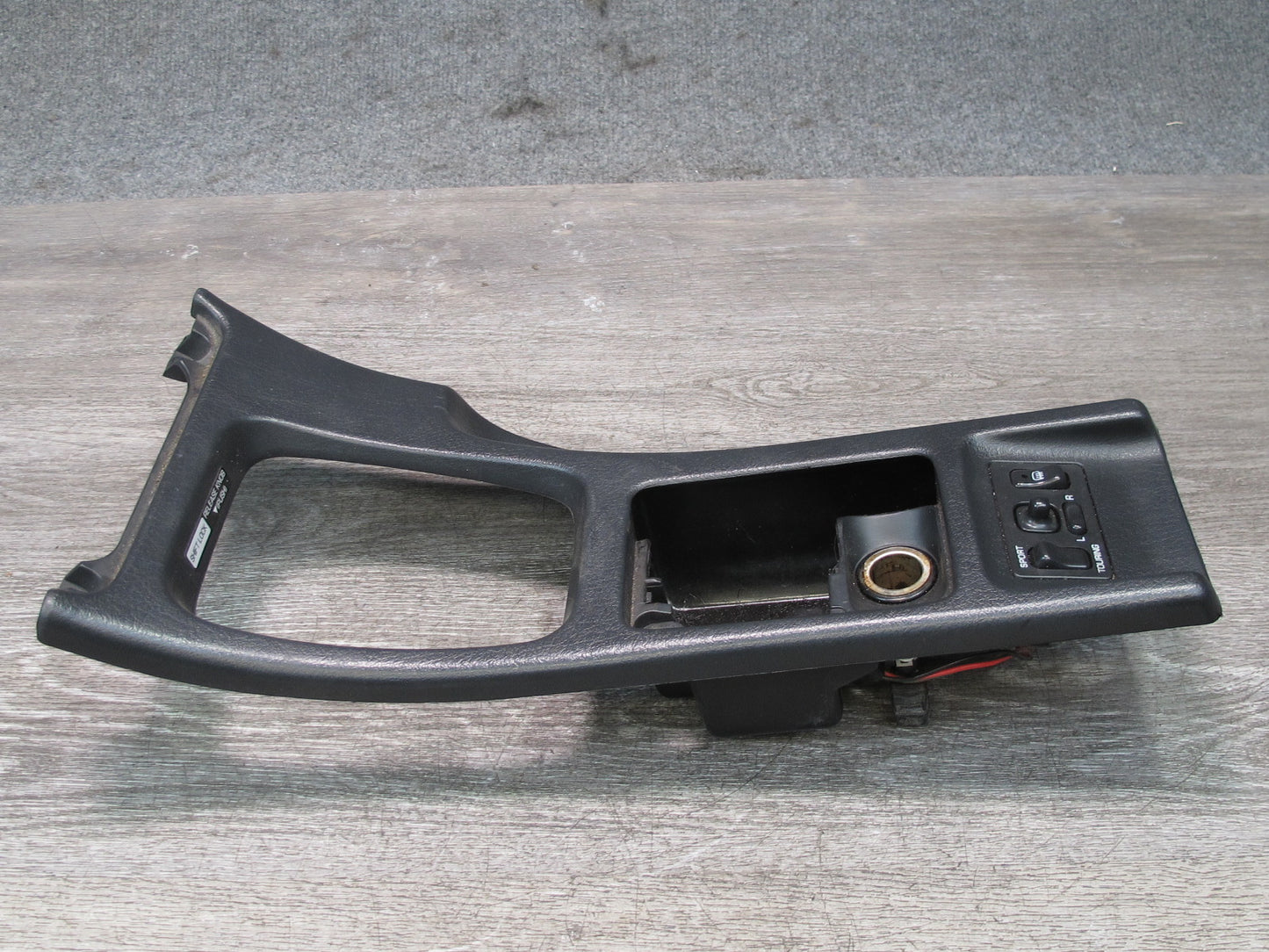 90-96 Nissan Z32 300ZX Turbo Center Console Shifter Storage Trim w Switches OEM