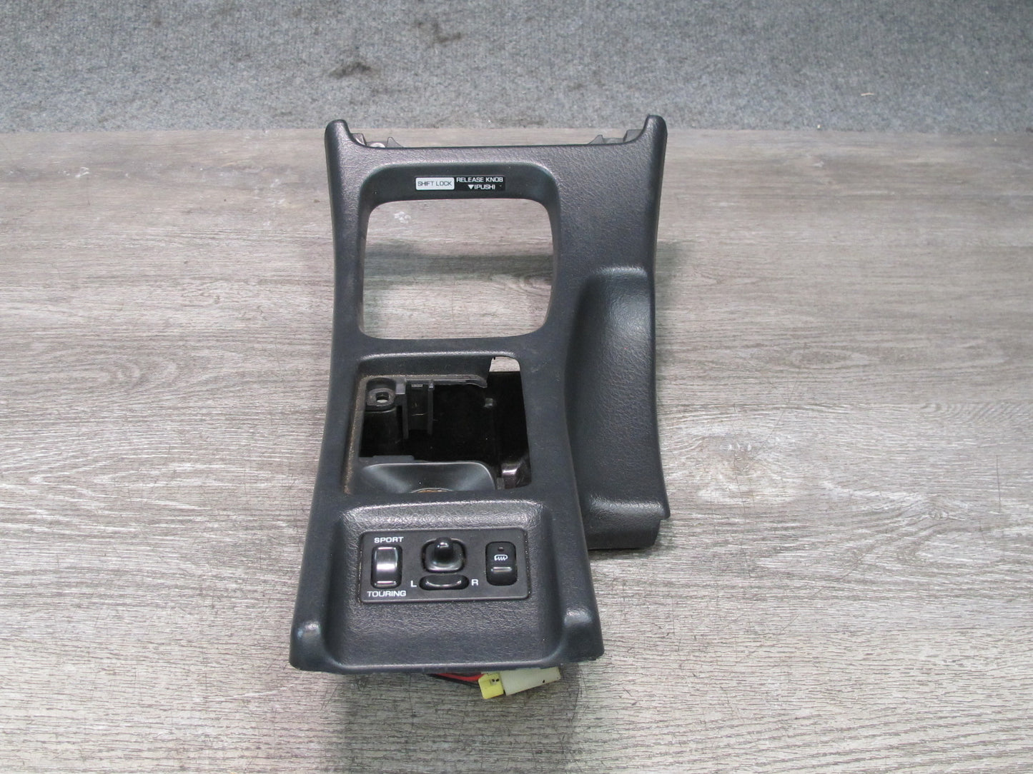 90-96 Nissan Z32 300ZX Turbo Center Console Shifter Storage Trim w Switches OEM