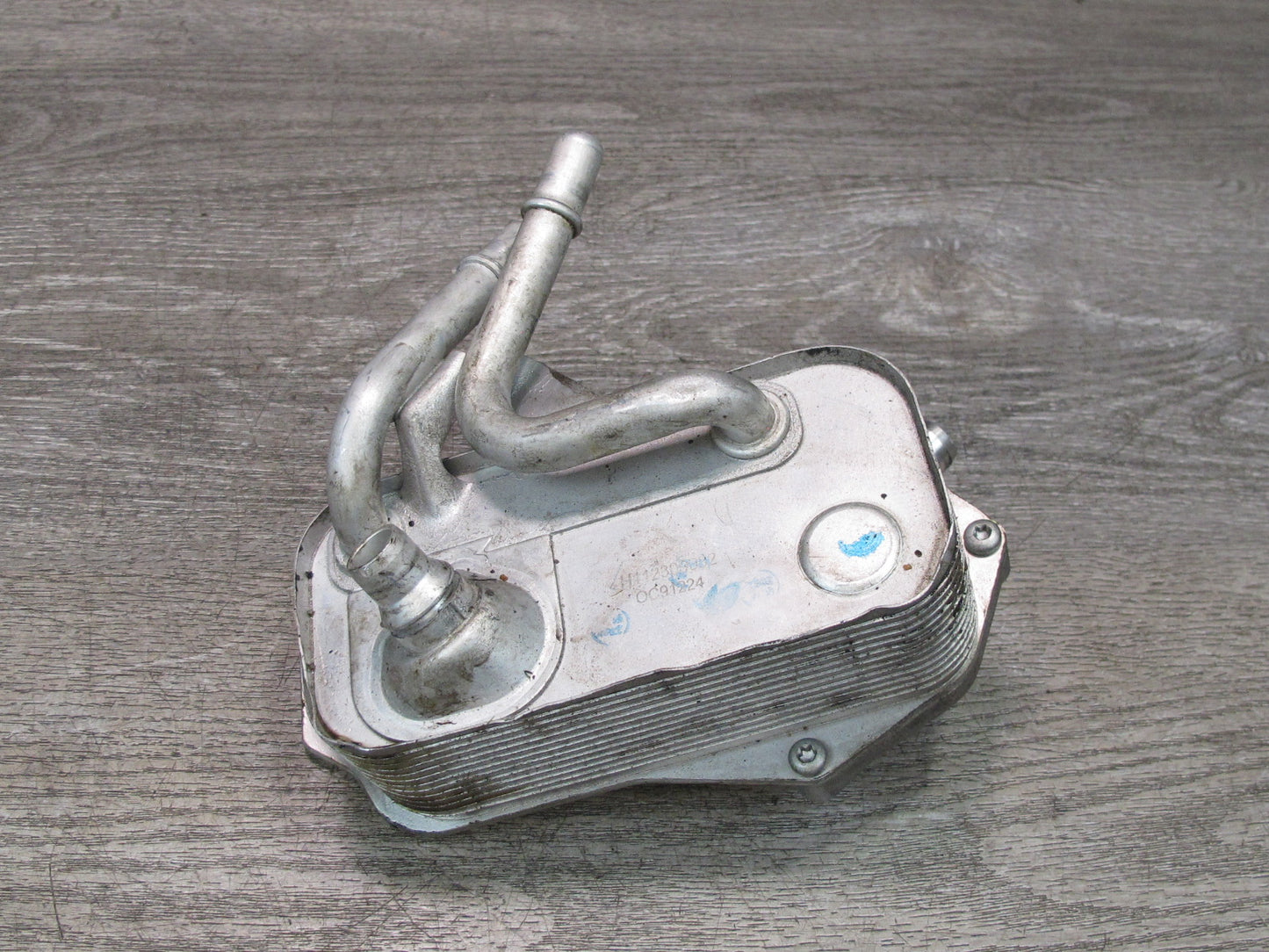 08-13 BMW E82 E88 135i N54 Engine Oil Cooler Heat Excahnger OEM