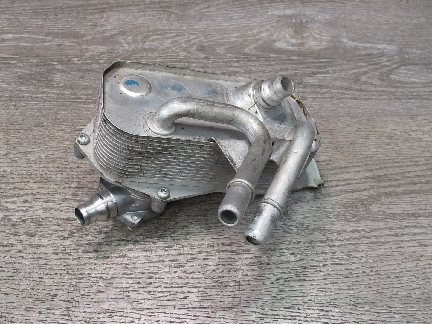 08-13 BMW E82 E88 135i N54 Engine Oil Cooler Heat Excahnger OEM