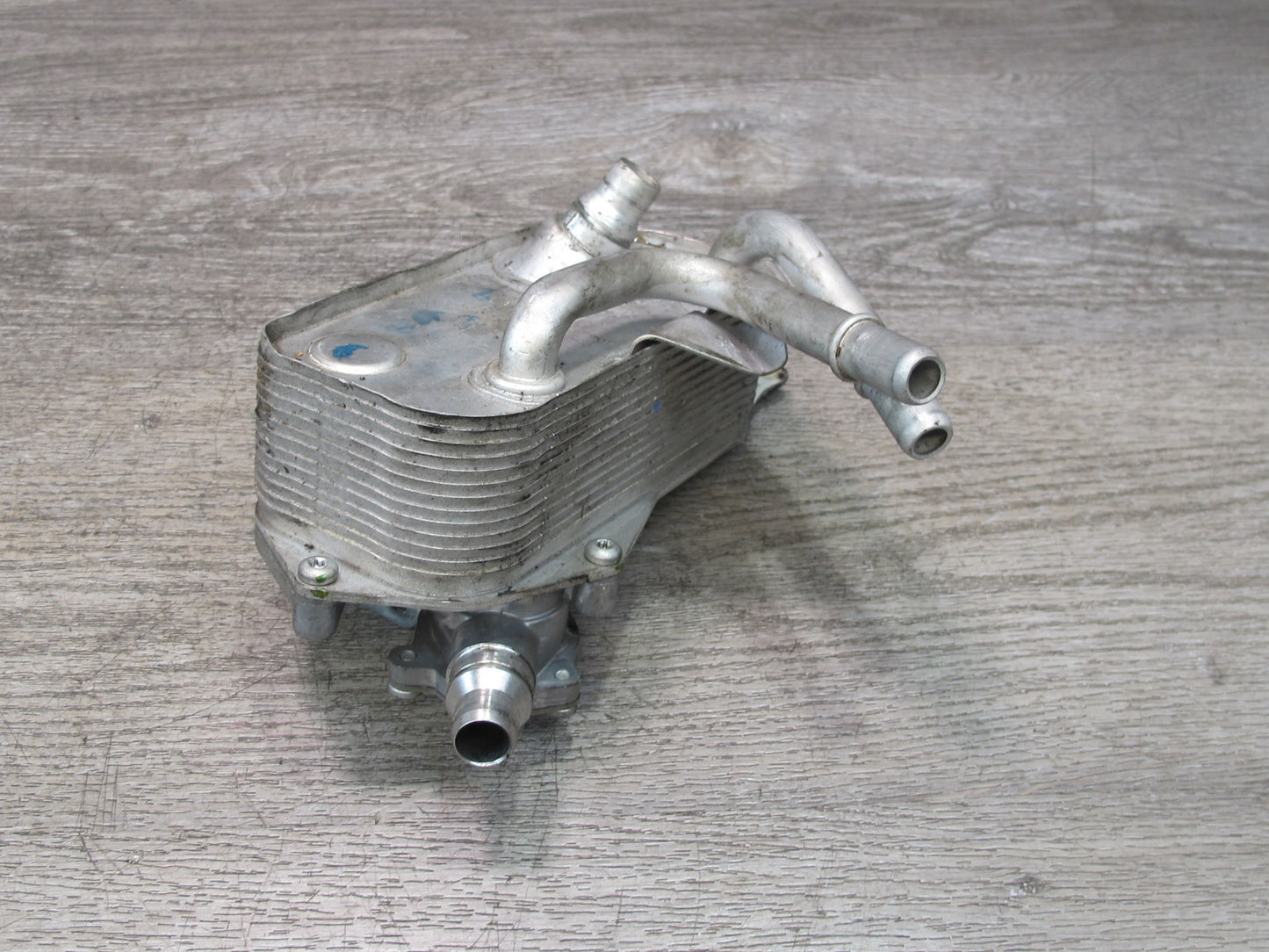 08-13 BMW E82 E88 135i N54 Engine Oil Cooler Heat Excahnger OEM