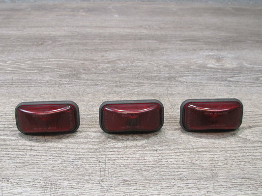 2003-2009 Hummer H2 Rear Upper Roof Clearance Marker Light Lamp Set of 3