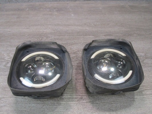 2003-2009 Hummer H2 Front Left & Right Side LED Headlight Lamp Set of 2