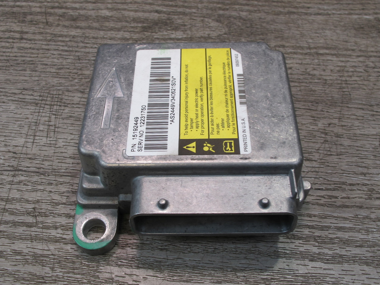03-04 HUMMER H2 SRS AIRBAG CONTROL MODULE UNIT W/ SENSOR SET OEM