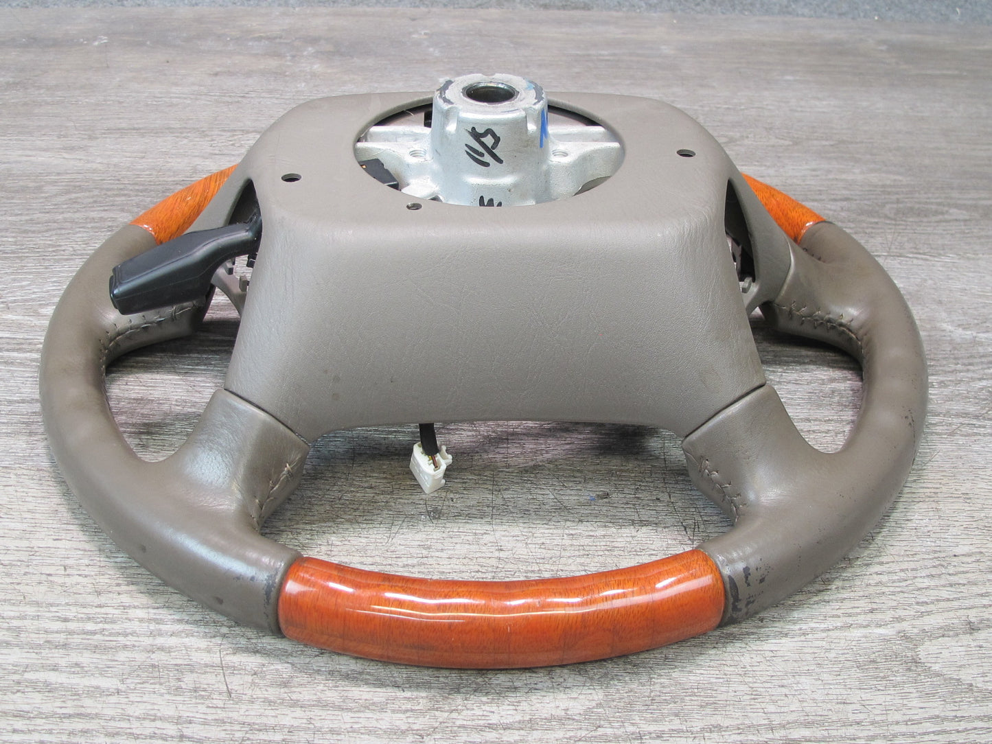 98-00 Lexus UCF20L LS400 Leather Wood Steering w Cruise Control Switch OEM