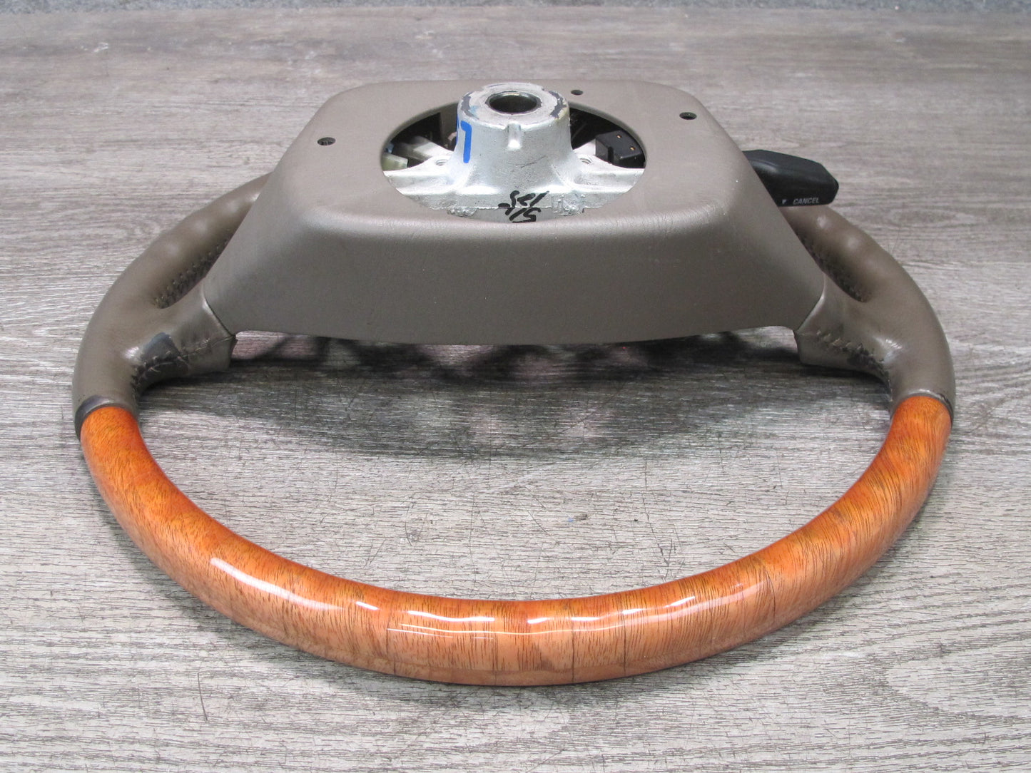 98-00 Lexus UCF20L LS400 Leather Wood Steering w Cruise Control Switch OEM