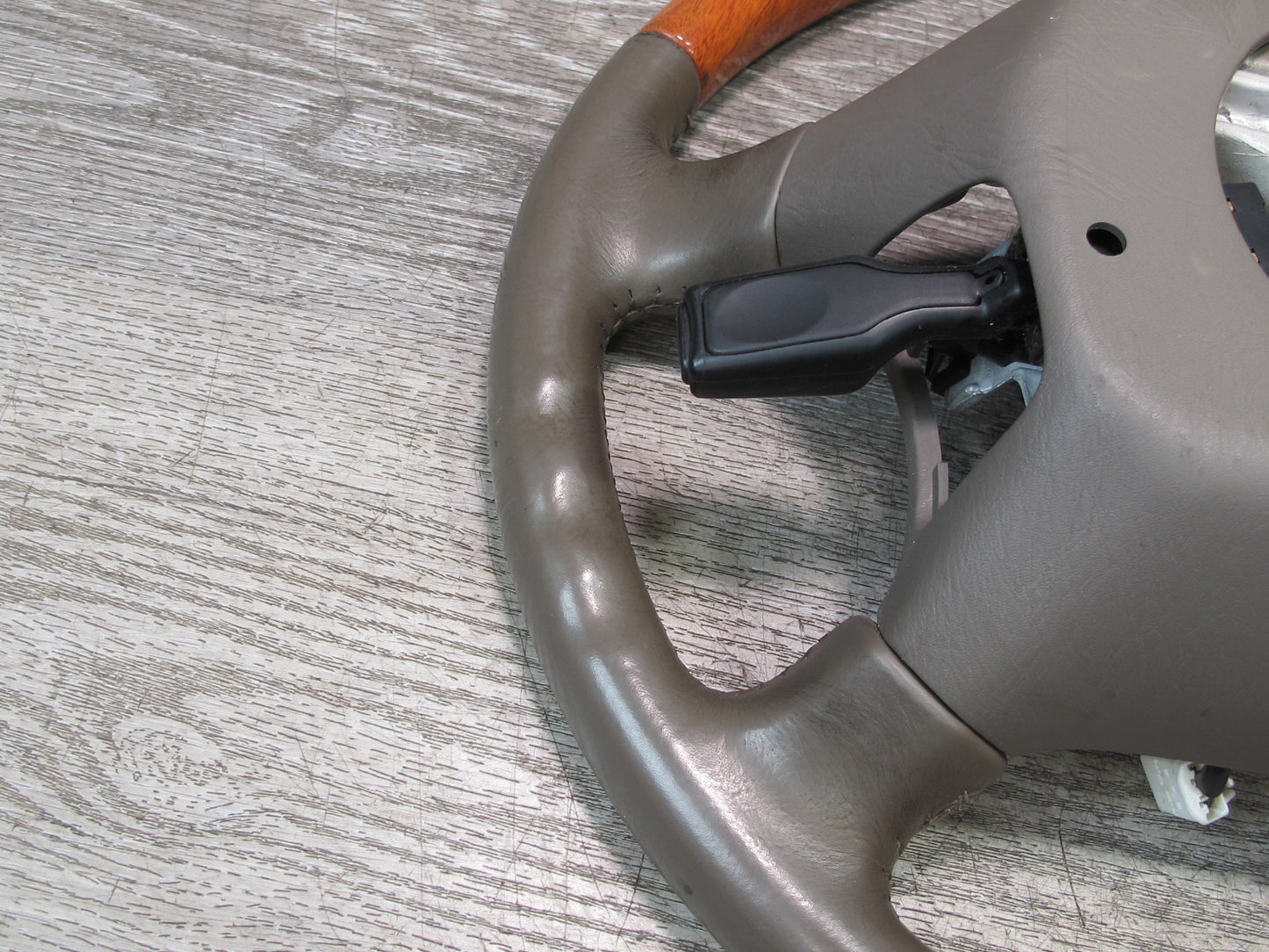 98-00 Lexus UCF20L LS400 Leather Wood Steering w Cruise Control Switch OEM