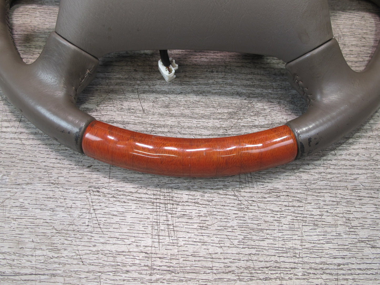 98-00 Lexus UCF20L LS400 Leather Wood Steering w Cruise Control Switch OEM