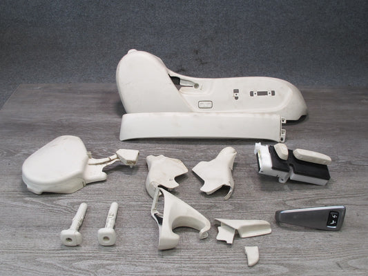 10-13 Lexus IS250 Convertible 11pcs Front Right Seat Trim Ivory w Switch Set OEM