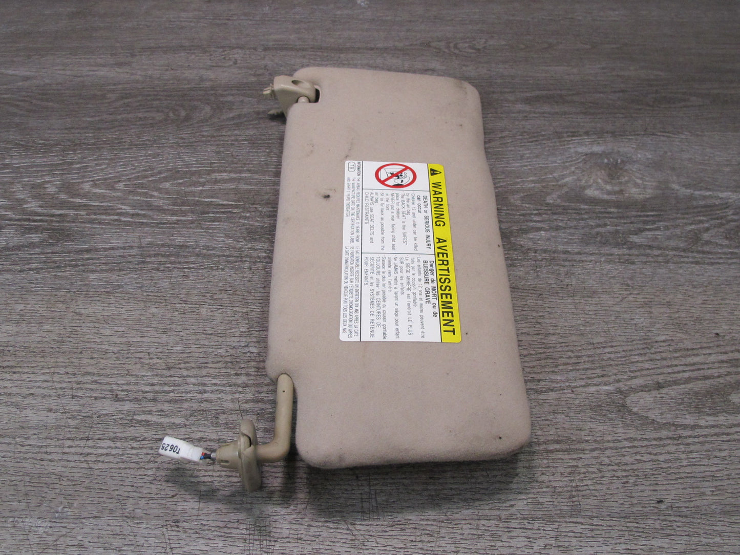 98-00 Lexus UCF20L LS400 Set of 2 Front Left & Right Sun Visor Ivory OEM