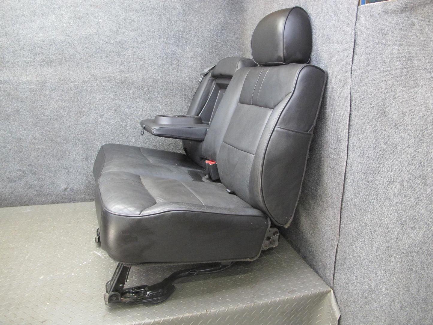 2008-2009 Hummer H2 Rear Second 2ND ROW Heated Leather Seat Black