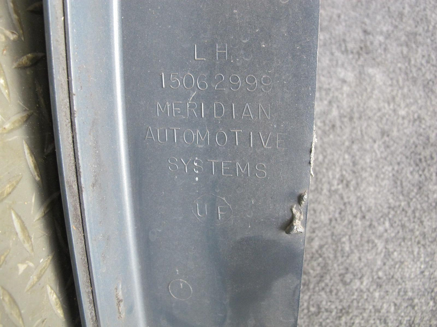 2003-2009 Hummer H2 Front Left Fender Shell Cover Panel Blue