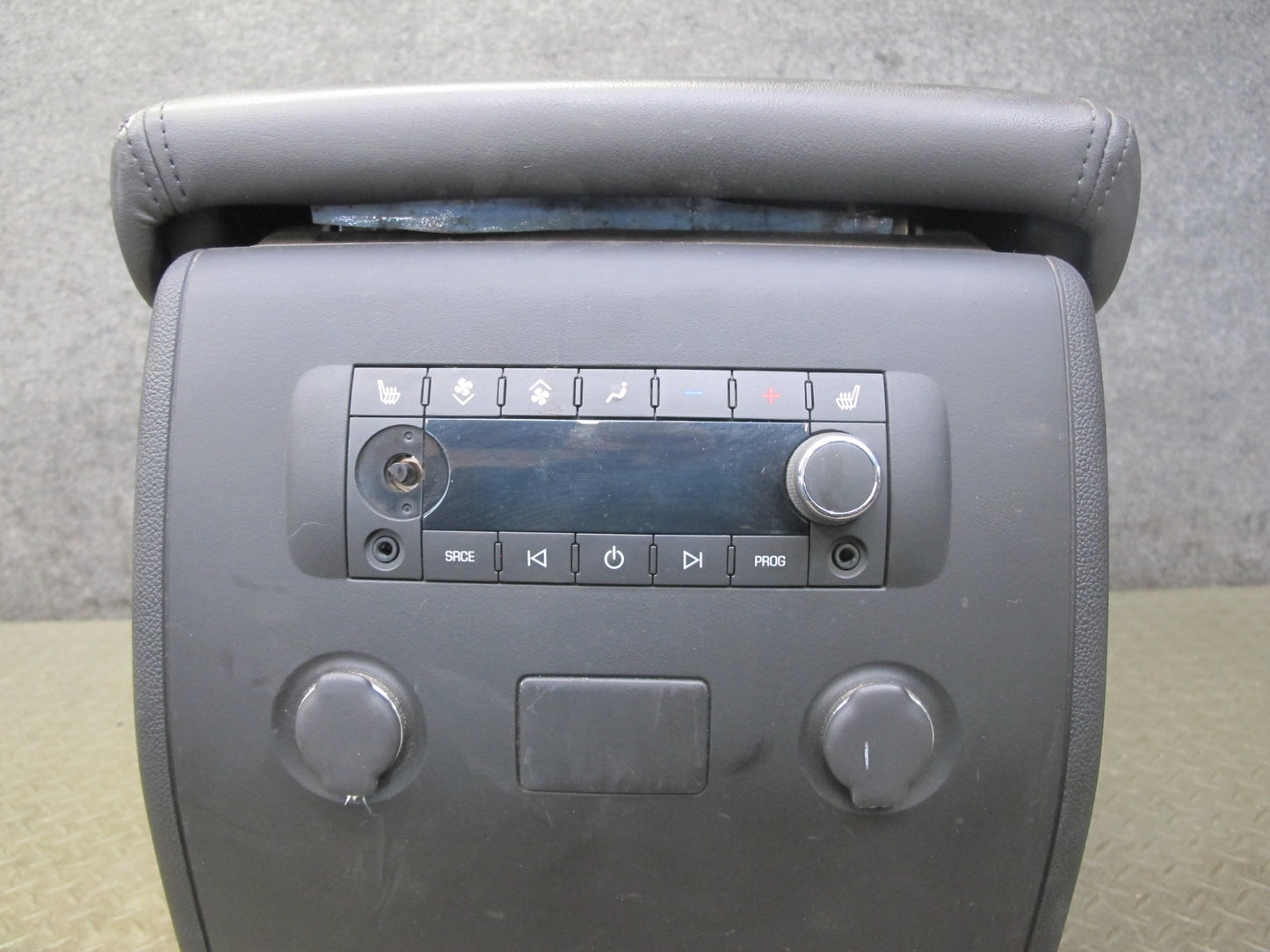 2008-2009 Hummer H2 Center Console Trim Cover Panel w Armrest & Rear Climate