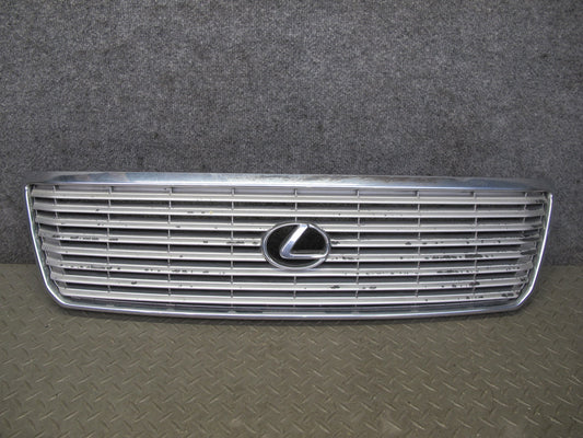 98-00 Lexus UCF20L LS400 Front Upper Hood Chrome Grille w Emblem OEM