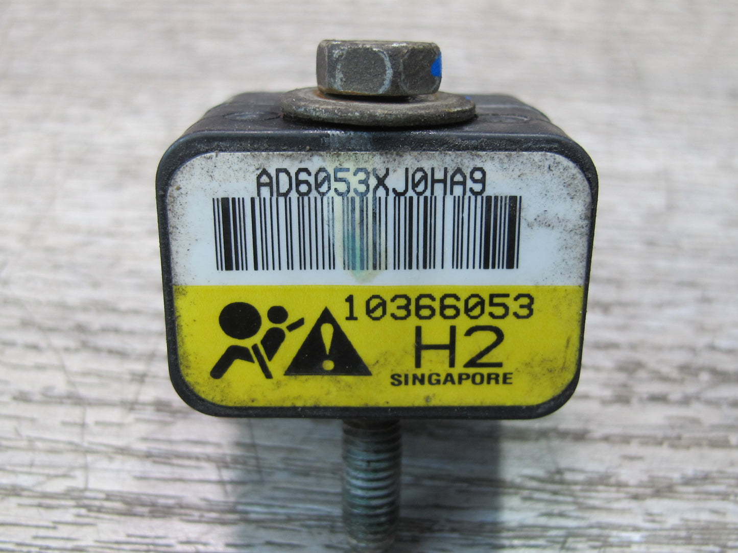 08-09 HUMMER H2 FRONT SRS AIRBAG SENSOR 10366053 2PCS OEM