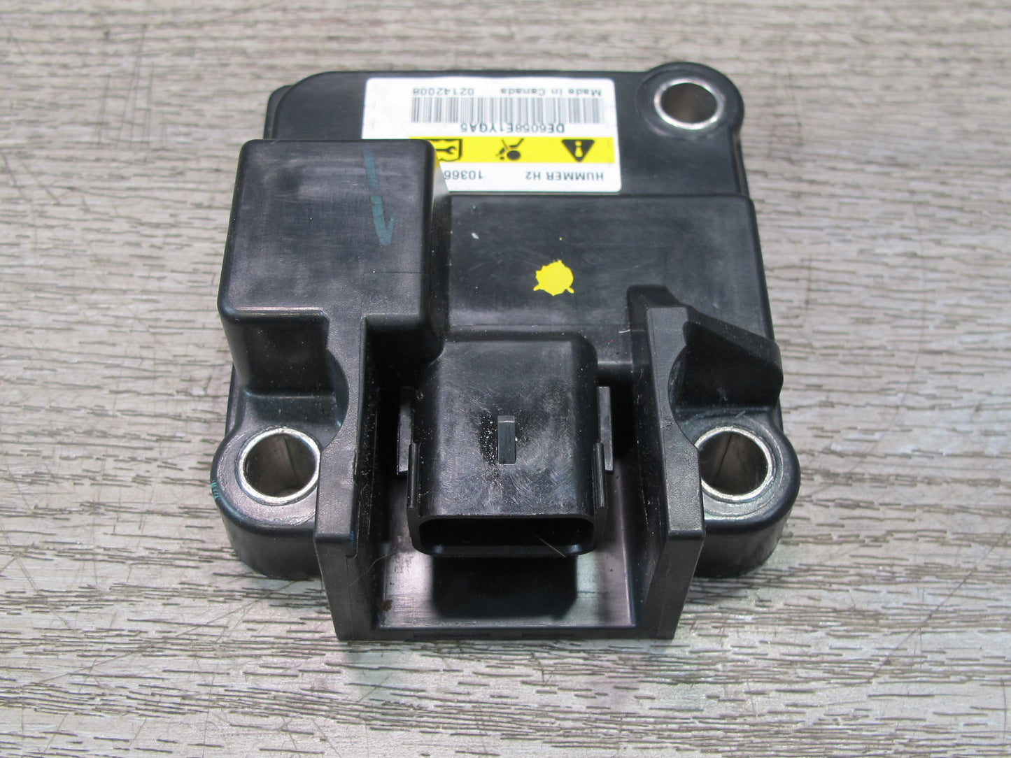 08-09 HUMMER H2 ROLLOVER SRS AIRBAG IMPACT SENSOR 10366058 OEM