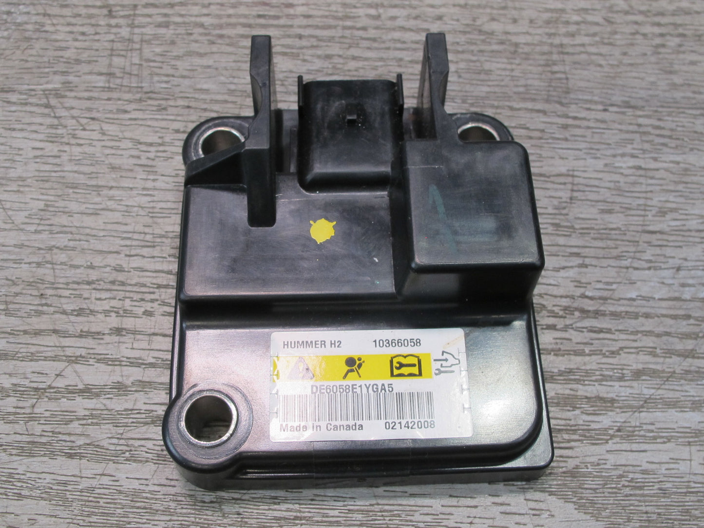 08-09 HUMMER H2 ROLLOVER SRS AIRBAG IMPACT SENSOR 10366058 OEM