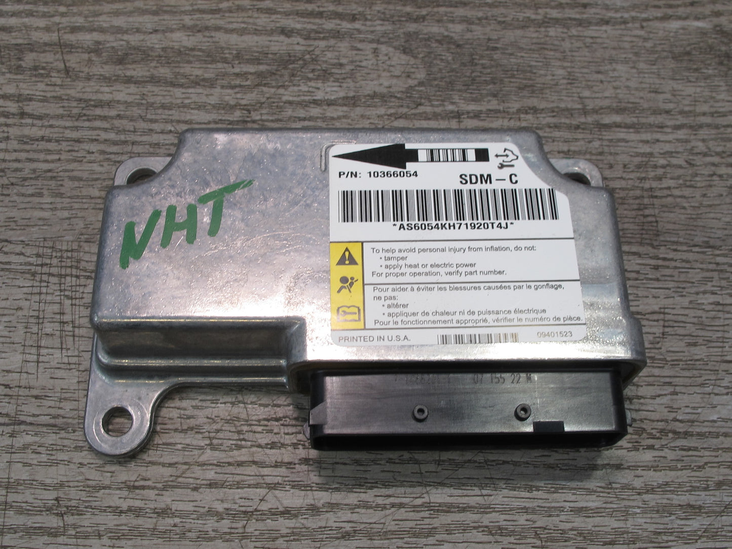 08-09 HUMMER H2 SRS AIRBAG CONTROL MODULE UNIT 10366054 OEM