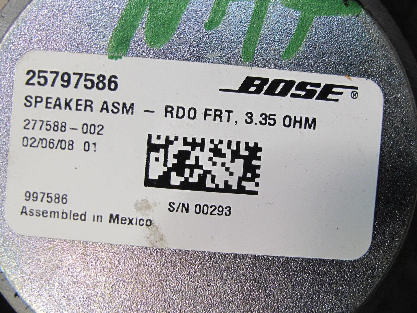 2008-2009 Hummer H2 Bose Dash Audio Speaker 25797586