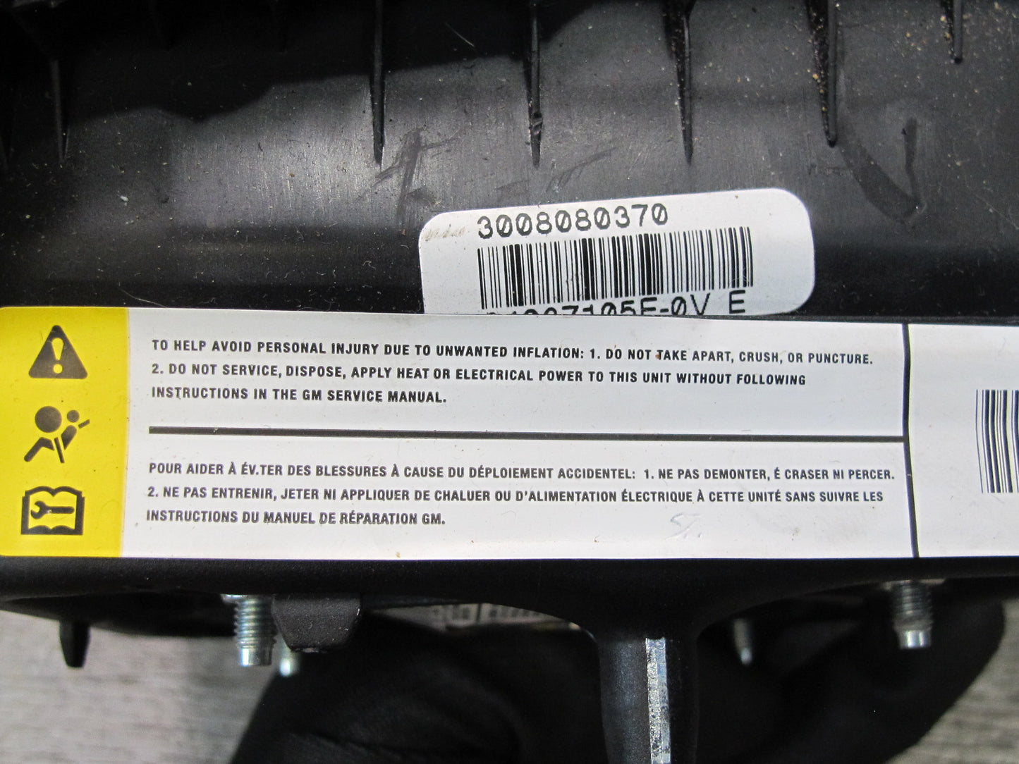 08-09 HUMMER H2 FRONT LEFT DRIVER SIDE STEERING WHEEL SRS AIRBAG OEM