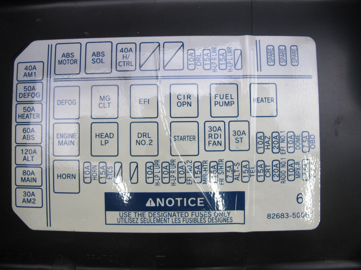 98-00 Lexus UCF20L LS400 Engine Bay Fuse Relay Box Module OEM