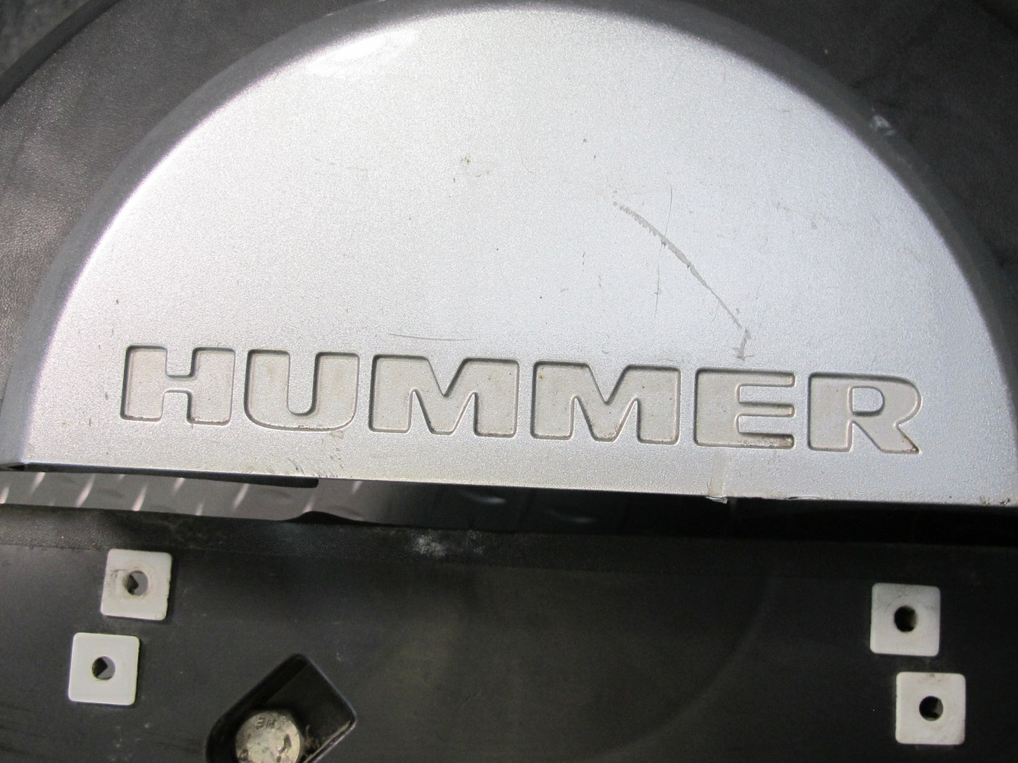 2008-2009 Hummer H2 Rear License Plate Mount Spare Tire TAG
