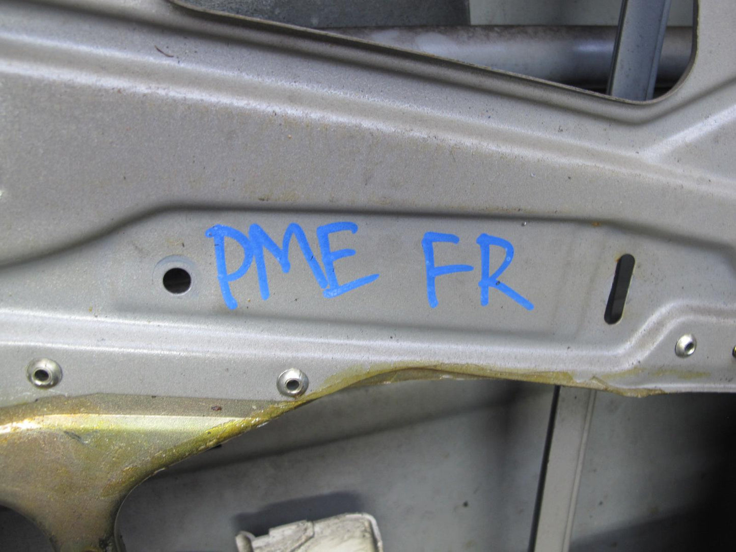 90-95 Mercedes W124 300D Sedan Front Right Passenger Door Shell Panel Silver OEM