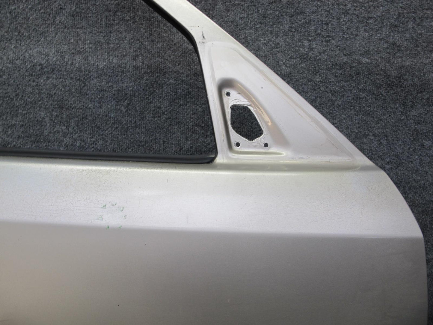 90-95 Mercedes W124 300D Sedan Front Right Passenger Door Shell Panel Silver OEM