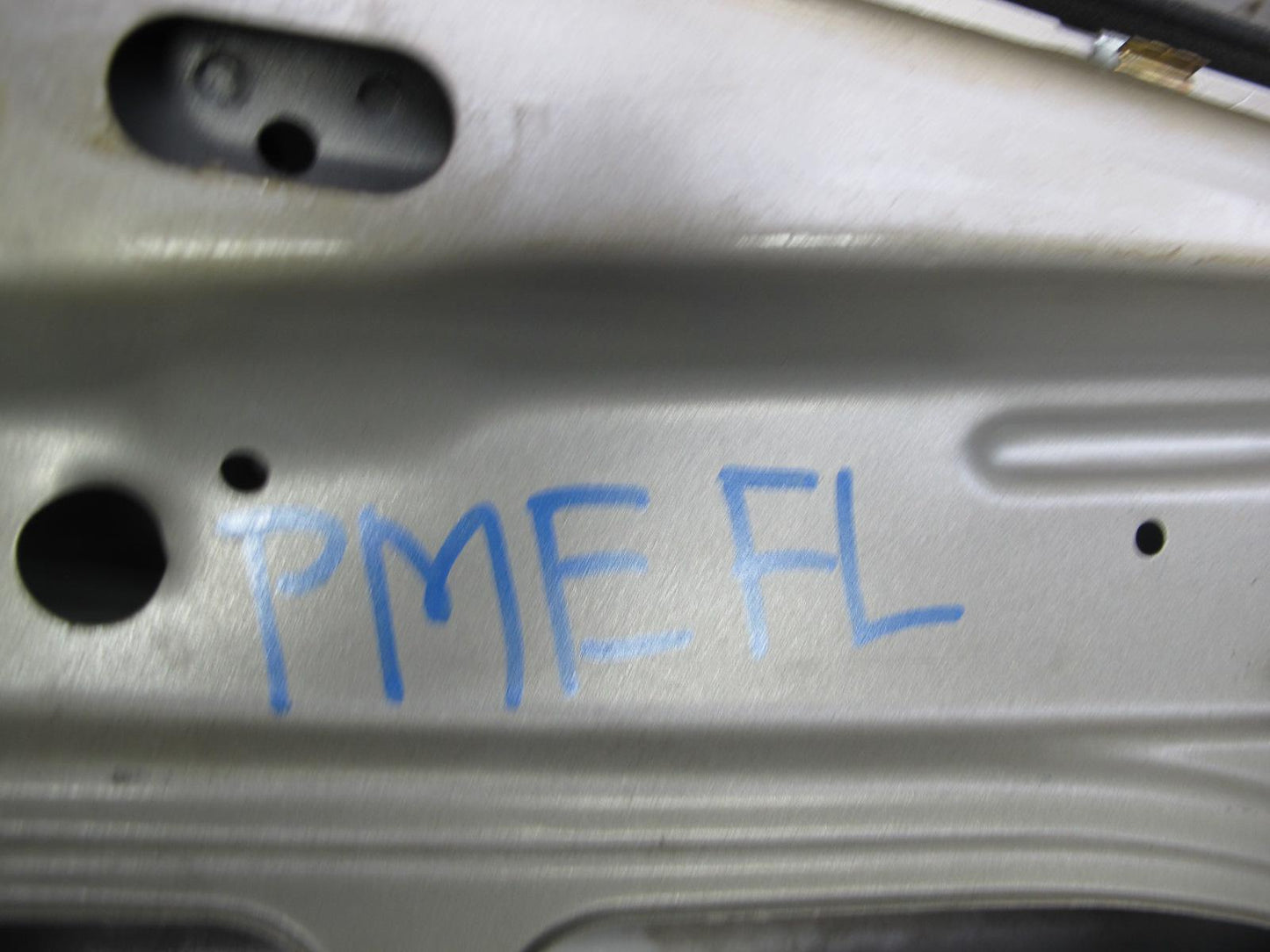 90-95 Mercedes W124 300D Sedan Front Left Driver Door Shell Panel Silver OEM